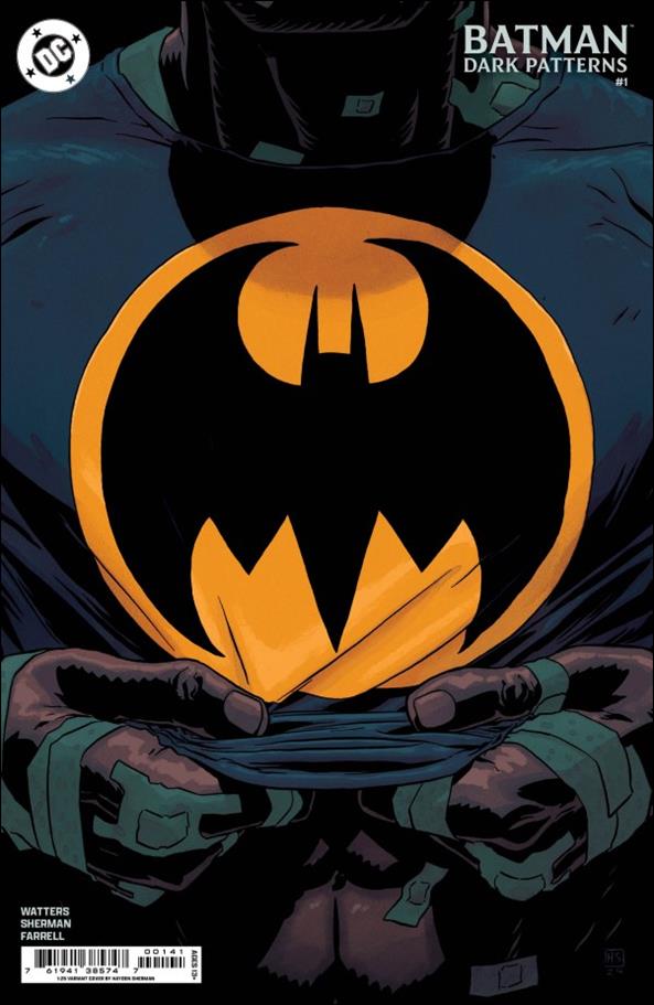 Batman: Dark Patterns issue 1-C Hayden Sherman Cardstock 1:25 Minimal Dress Cover