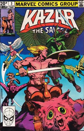 Ka-Zar the Savage issue 3-B UK Price Cover