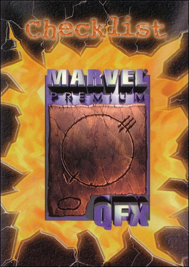 Marvel Premium QFX (Base Set) card 1 Checklist