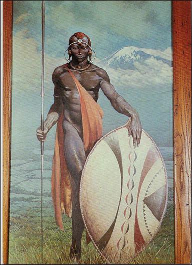 Frazetta II: The Legend Continues  (Base Set) card 47 African Warrior