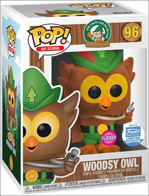 POP! Ad Icons figure 96 Woodsy Owl (Flocked) Funko Shop
