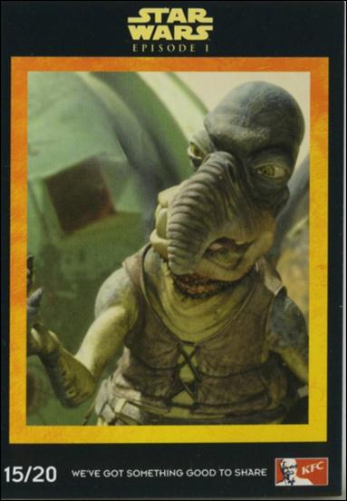 Star Wars: Episode I The Phantom Menace Kentucky Fried Chicken MALAYSIAN (Promo) card 15/20 Watto