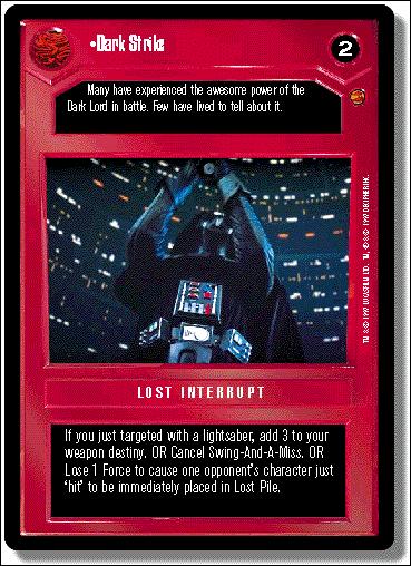 Star Wars: Cloud City Limited (Base Set) card 43 Dark Strike