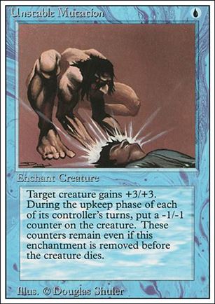 Magic the Gathering: Revised (Base Set) card 86 Unstable Mutation