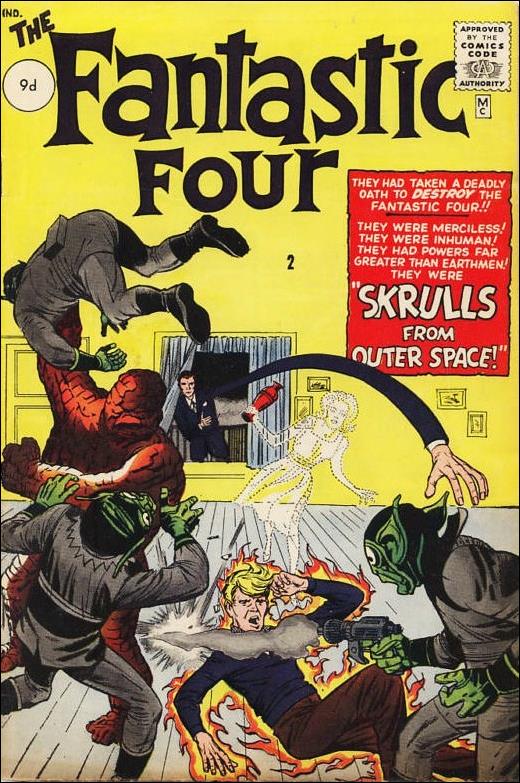 Fantastic Four (1961) issue 2-B UK Price Cover 