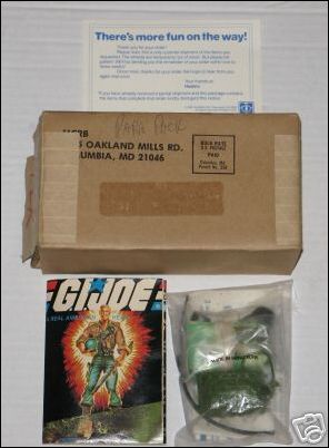 G.I. Joe: A Real American Hero 3 3/4" Basic Vehicles and Playsets figure 68 HALO (High Altitude Low Opening) Pack Mail-Away