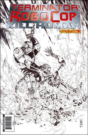 Terminator/Robocop: Kill Human issue 4-D Jonathan Lau 1:15 Sketch Cover