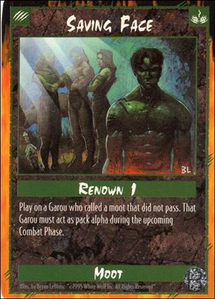 Rage Limited (Base Set) card 227 Saving Face 