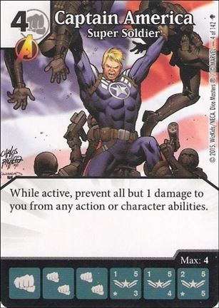 Marvel Dice Masters Age of Ultron  card 4 Captain America: Super Soldier