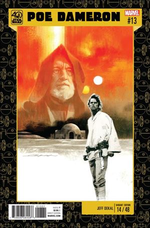 Poe Dameron issue 13-B Jeff Dekal Star Wars 40th Anniversary Cover