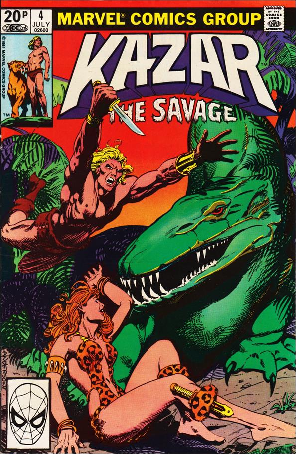 Ka-Zar the Savage issue 4-B UK Price Cover