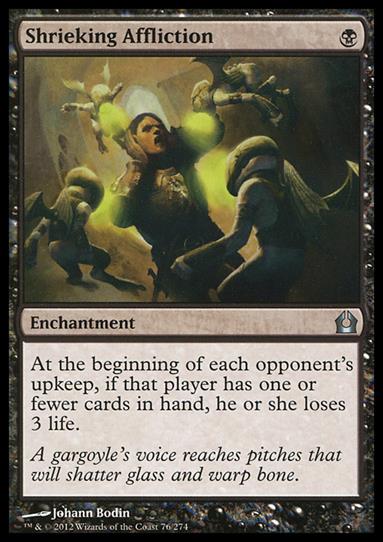 Magic the Gathering: Return to Ravnica (Base Set) card 76 Shrieking Affliction
