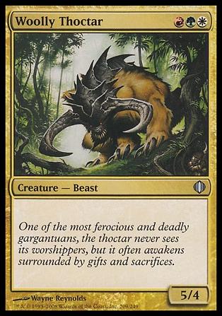Magic the Gathering: Shards of Alara (Base Set) card 209 Woolly Thoctar