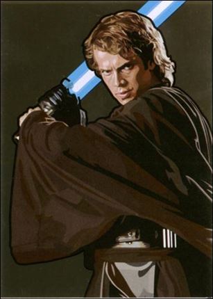 Star Wars Galaxy: Series 5 (Foil Subset) card 1-B Anakin Skywalker Bronze Foil