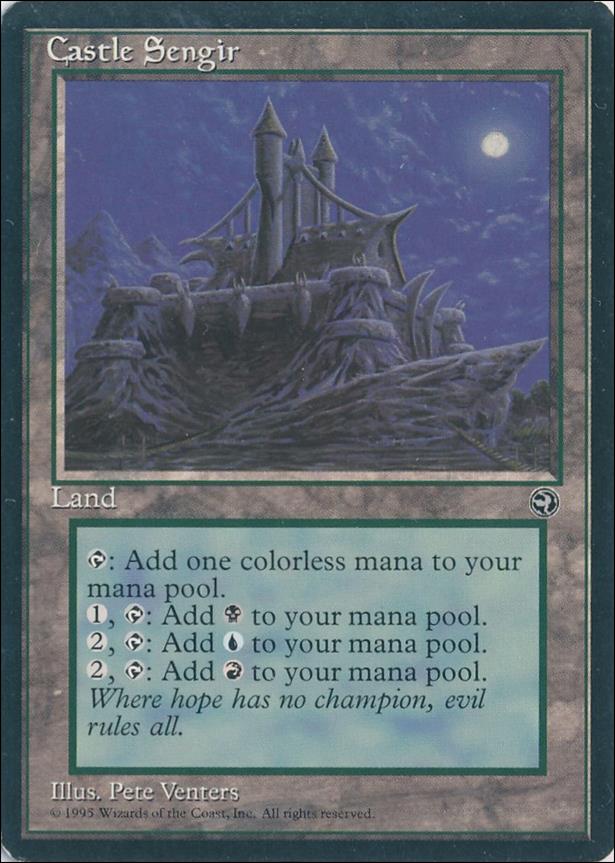 Magic the Gathering: Homelands (Base Set) card 113 Castle Sengir