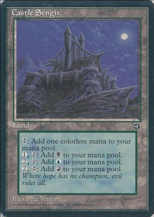Magic the Gathering: Homelands (Base Set) card 113 Castle Sengir