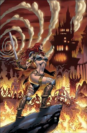Red Sonja (2023) issue 17-I Walter Geovani Virgin 1:15 Cardstock Cover