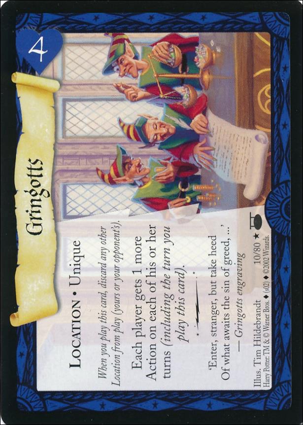 Harry Potter: Diagon Alley (Base Set) card 10 Gringotts