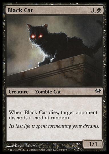 Magic the Gathering: Dark Ascension (Base Set) card 54 Black Cat