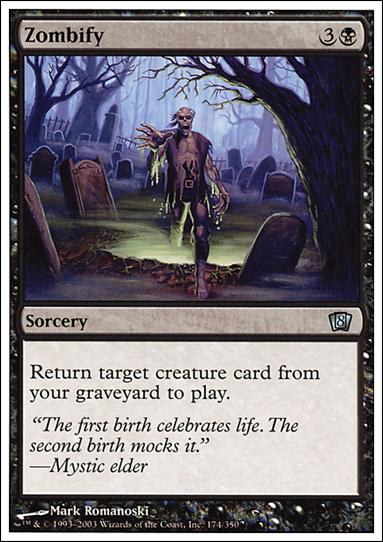 Magic the Gathering: 8th Edition (Base Set) card 174 Zombify
