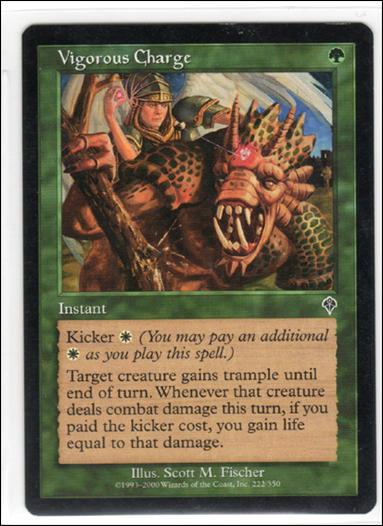 Magic the Gathering: Invasion (Base Set) card 222 Vigorous Charge