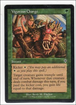 Magic the Gathering: Invasion (Base Set) card 222 Vigorous Charge