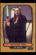 Star Wars Galactic Files (Gold Foil Parallel Base Set) card 2 Qui-Gon Jinn Jedi Master