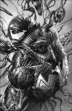 Venom (2022) issue 1-P M. Mastrazzo Unknown/SLH/CT B&W Virgin Con Cover