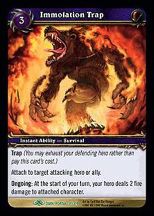 World of Warcraft: Through the Dark Portal (Base Set) card 35 Immolation Trap