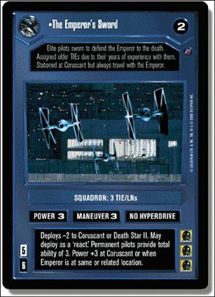 Star Wars: Death Star II Limited (Base Set) card 69 The Emperor's Sword