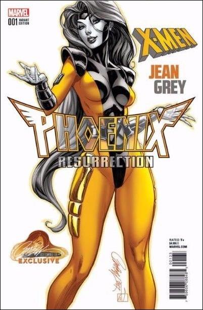 Phoenix Resurrection: The Return of Jean Grey issue 1-SE J. Scott Campbell "90's X-Men" Cover 1/1880