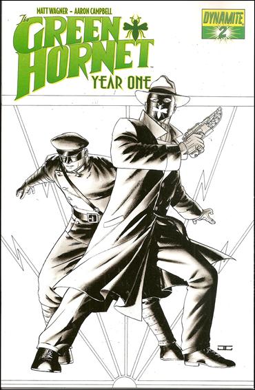 Green Hornet: Year One issue 2-C John Cassaday 1:25 Black, White and Green Cover