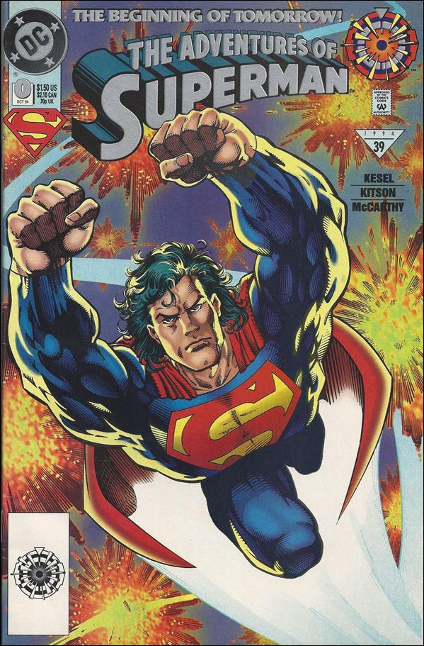 Adventures of Superman (1987) issue 0-B Zero Hour Logo UPC