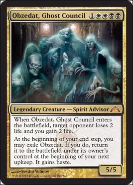 Magic the Gathering: Gatecrash (Base Set) card 182 Obzedat, Ghost Counsil