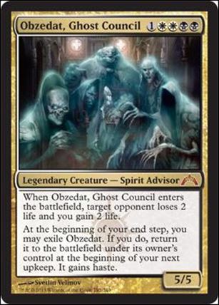 Magic the Gathering: Gatecrash (Base Set) card 182 Obzedat, Ghost Counsil