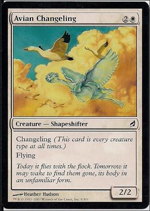 Magic the Gathering: Lorwyn (Base Set) card 4 Avian Changling