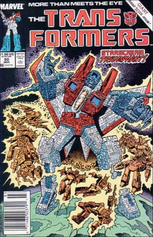 Transformers (1984) issue 50-B Newsstand Cover