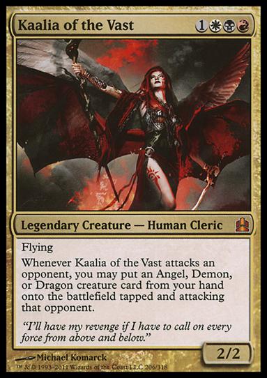 Magic the Gathering: Commander (Base Set) card 206 Kaalia of the Vast