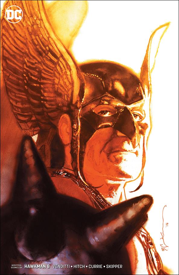 Hawkman (2018) issue 8-B Bill Sienkiewicz Cover