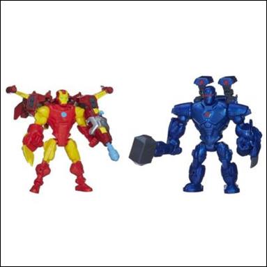 Marvel Super Hero Mashers (2-Packs)  figure 3-B Iron Man vs Iron Monger (Loose)
