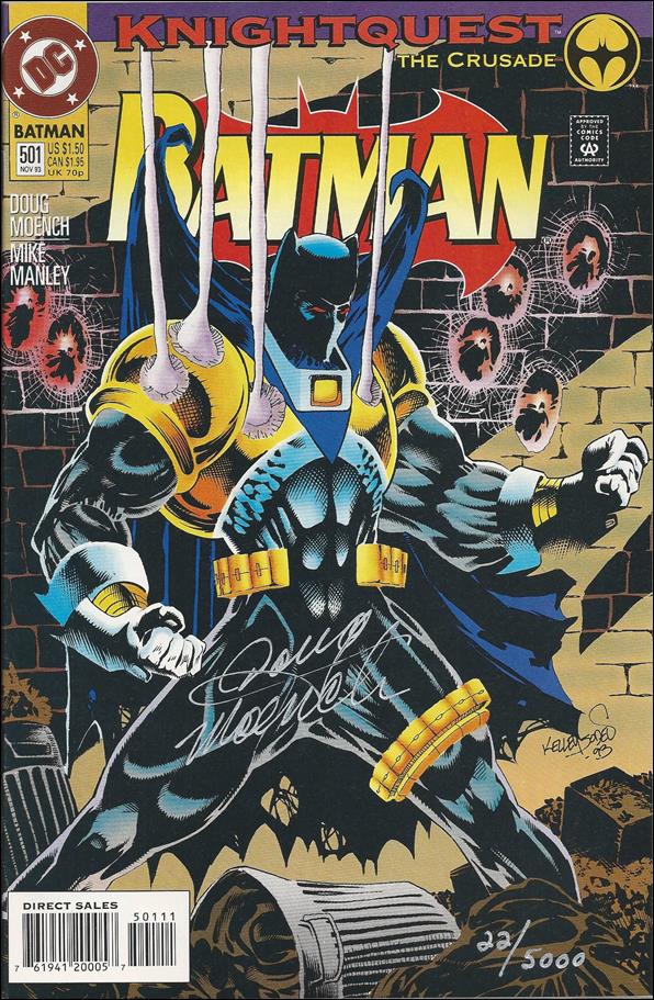 Batman (1940) issue 501-B Doug Moench "Catch a Star" Signed Cover 1/5000