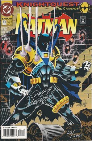 Batman (1940) issue 501-B Doug Moench "Catch a Star" Signed Cover 1/5000