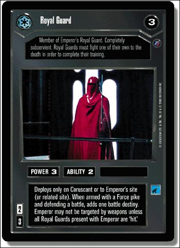 Star Wars: Death Star II Limited (Base Set) card 27 Royal Guard