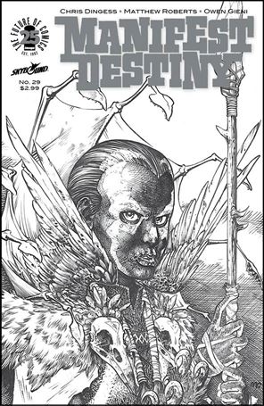 Manifest Destiny issue 29-C Matthew Roberts Spawn Month Black and White Cover
