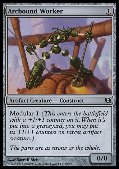 Magic the Gathering: Duel Decks: Elspeth vs. Tezzeret (Base Set) card 40 Arcbound Worker