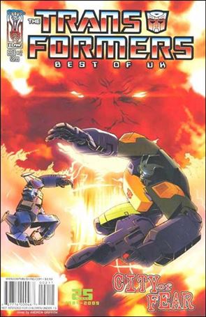 Transformers: Best of UK: CIty of Fear issue 2 Andrew Griffith Cover