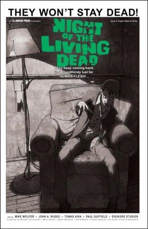 Night of the Living Dead (2010) issue 5-D Classic Black & White Cover