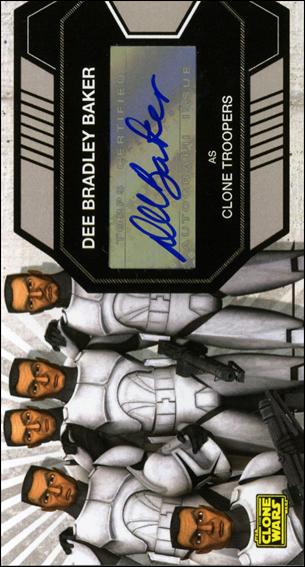 Star Wars: The Clone Wars Widevision (Autograph Subset) card 8 Dee Bradley Baker - Clone Troopers (Retail)