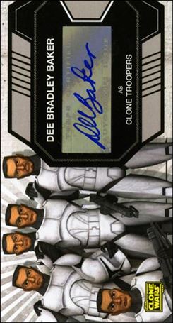 Star Wars: The Clone Wars Widevision (Autograph Subset) card 8 Dee Bradley Baker - Clone Troopers (Retail)