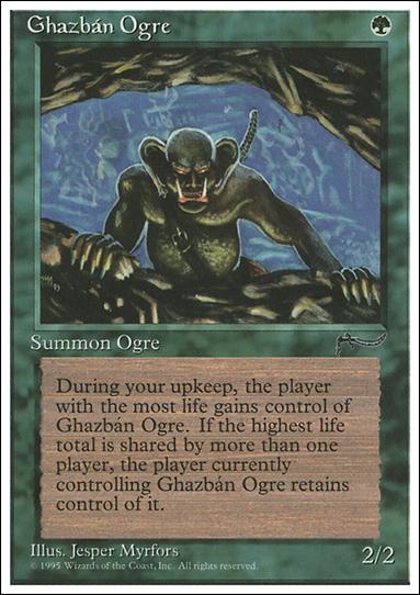 Magic the Gathering: Chronicles (Base Set) card 65 Ghazbán Ogre